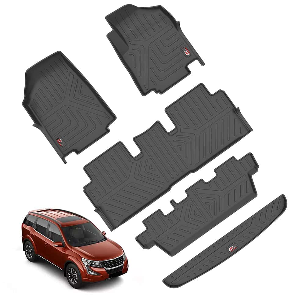 AUTO SPARE WORLD - GFX Life Long Car Floor Mats for Mahindra Xuv-500 (2021 ONWARDS) + Trunk Mat