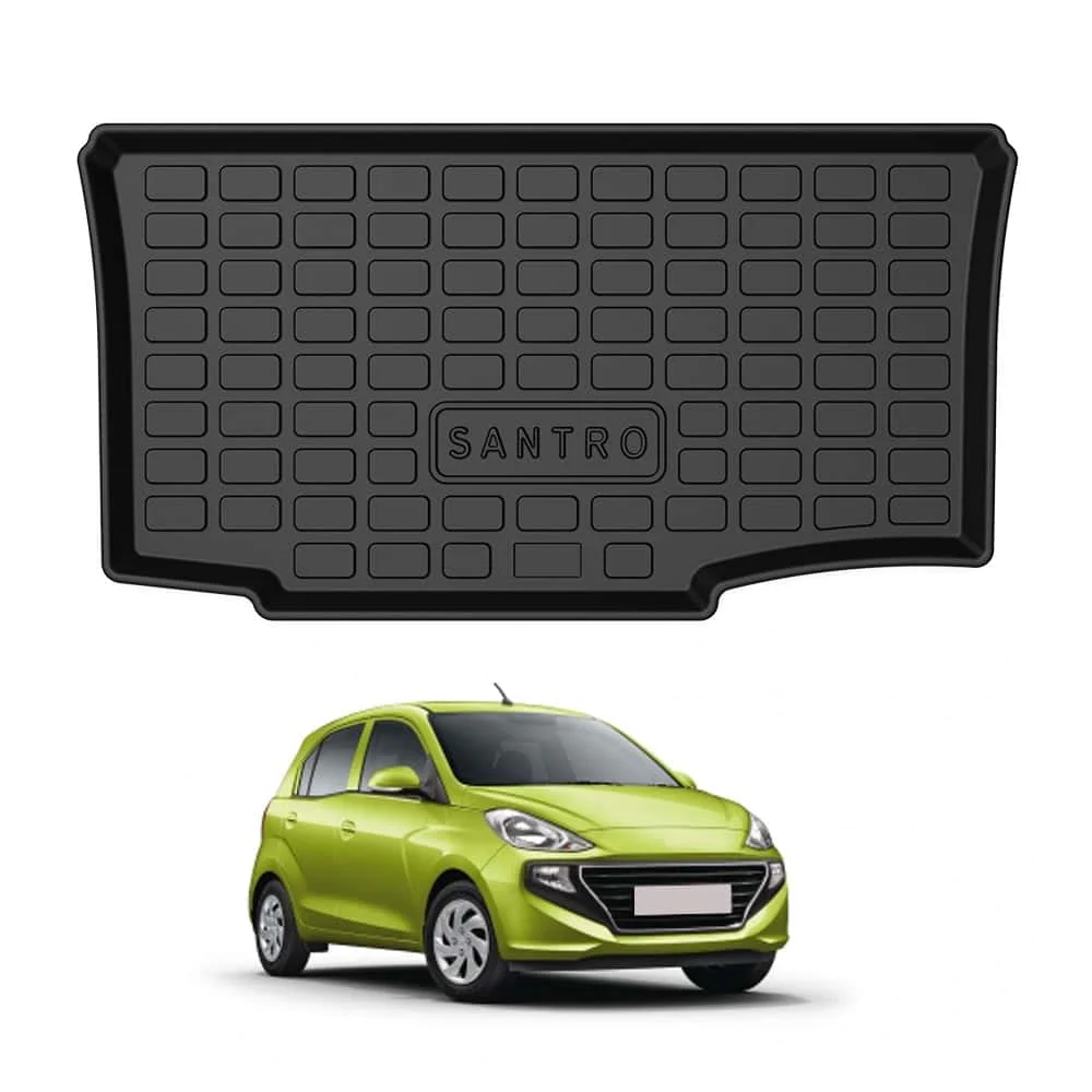 AUTO SPARE WORLD - GFX Premium Car Trunk Mat for Hyundai Santro (2018 Onwards)