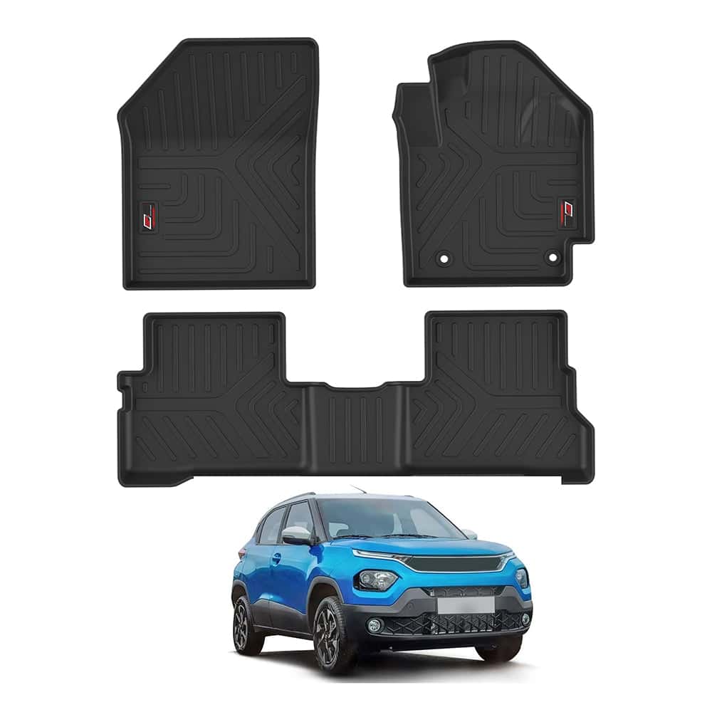 AUTO SPARE WORLD - GFX Life Long Car Floor Mats for Tata Motors Punch (2021 ONWARDS)