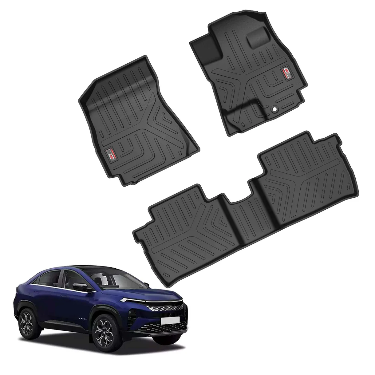 AUTO SPARE WORLD - GFX Life Long Car Floor Mats for Tata Curvv Ev (2024 Onwards)