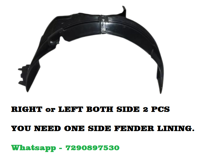 Car Front Tire Fender Lining Compatible With - Hyundai EON Set Of 2 Pcs.