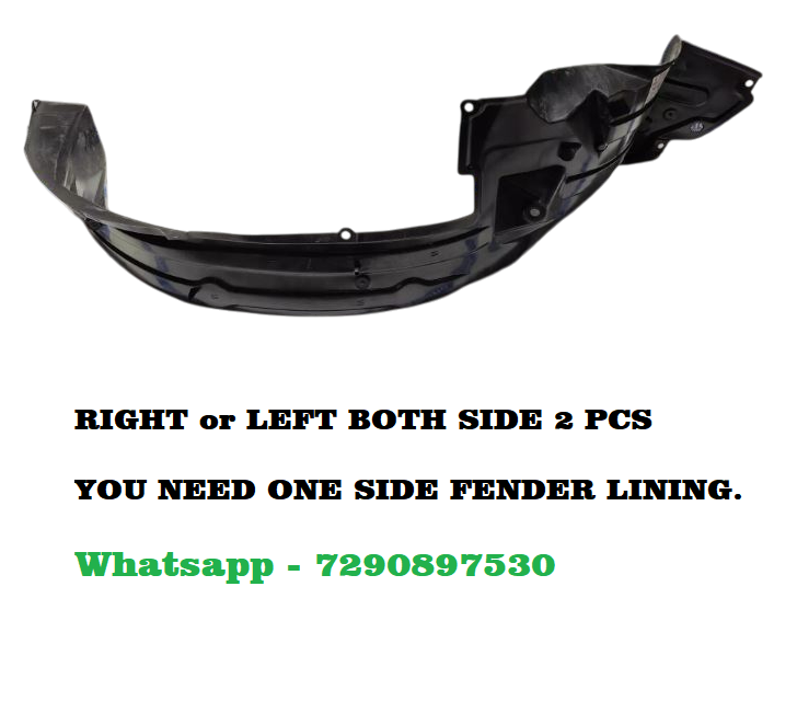 Car Front Tire Fender Lining Compatible With - Toyota Innova Crysta O.E Set Of 2 Pcs.