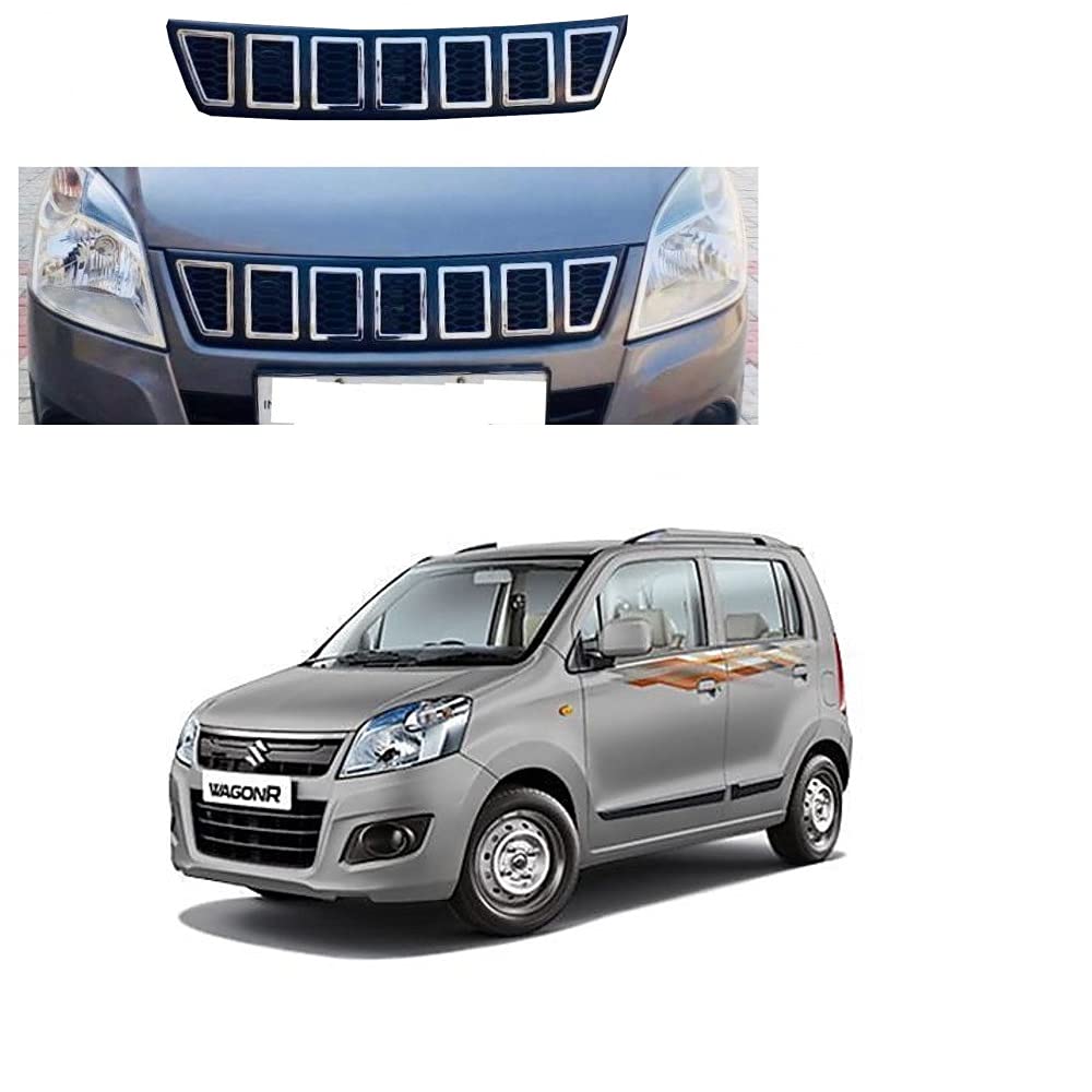 Silver Stainless Steel Car Grille for WagonR 2013-2018
