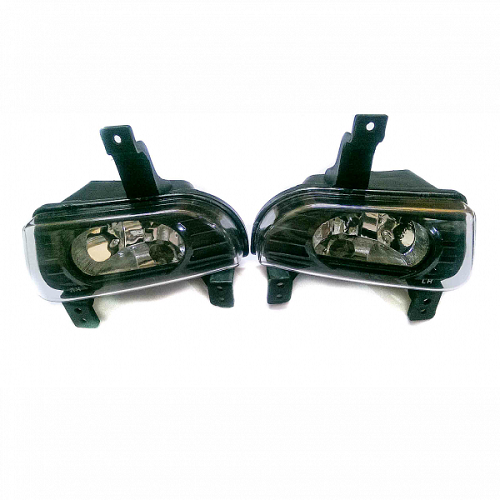 Autogold Fog Light Lamp Assembly Scorpio Type 3 (Black - AUTO SPARE WORLD