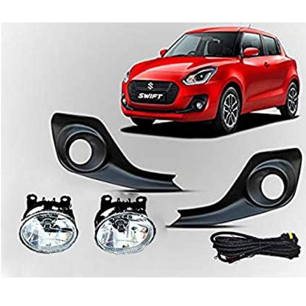 Globex Fog Light Lamp Swift 2018 Onwards (With Bezel, Bulb & Wiring - AUTO SPARE WORLD