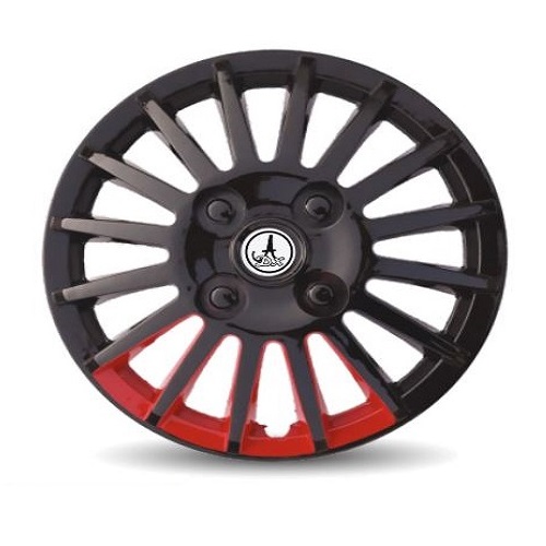 Car Universal Wheel Cover I HubCaps I (Camry RED-S) Compatible With R - 13'' Inches Rim Size