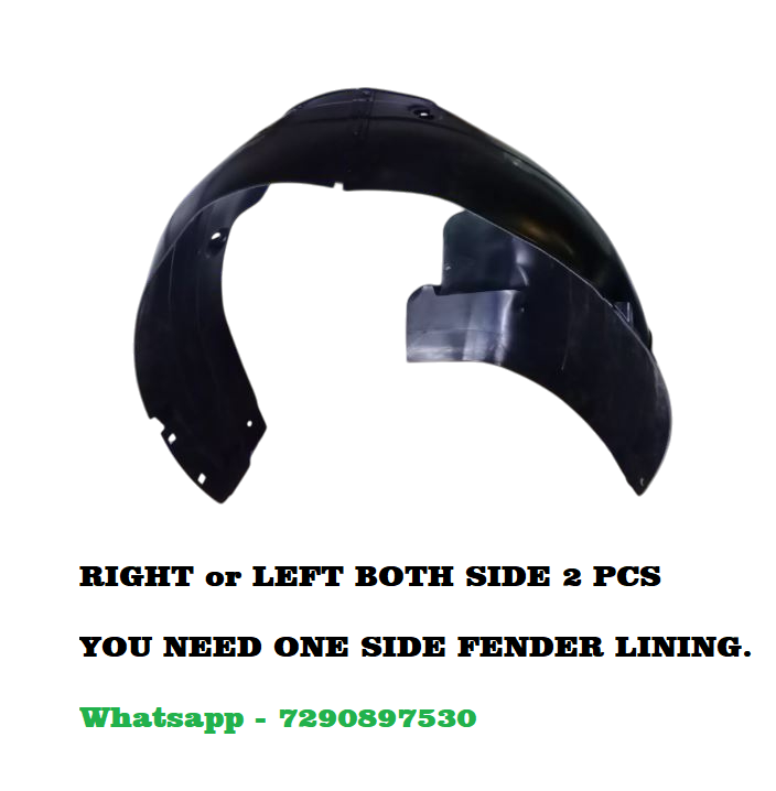 Car Front Tire Fender Lining Compatible With - Hyundai Verna Type 5 (2019) Set Of 2 Pcs.