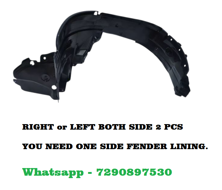 Car Front Tire Fender Lining Compatible With - Maruti Celerio Set Of 2 Pcs.