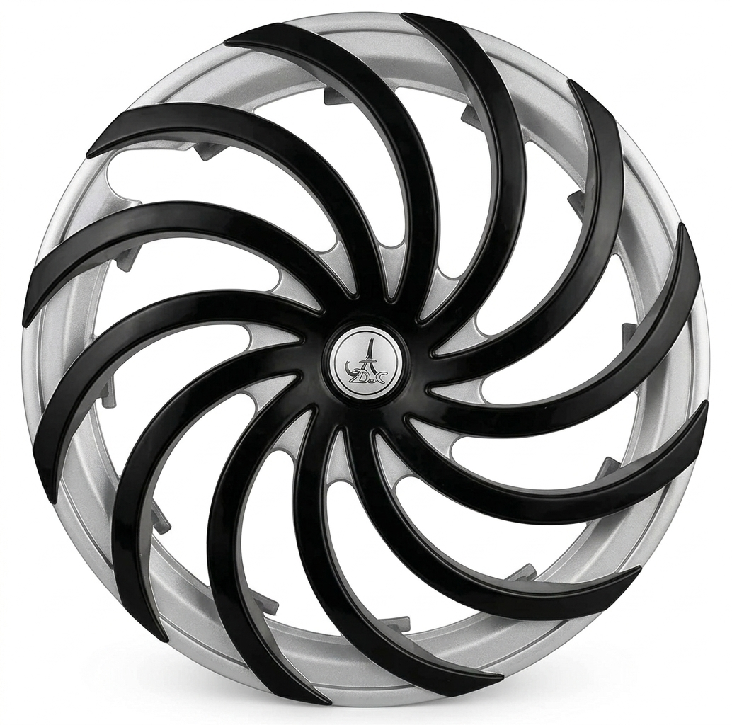 Thar ROXX 18 Inch Wheel Cover - Colour Black and Silver - B - 4 PCS